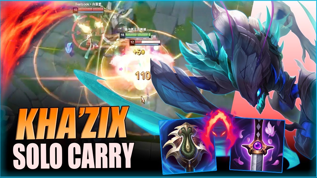 QIUYI KHA'ZIX - HOW TO SOLO CARRY WITH KHA'ZIX | KHA'ZIX VS FIDDLESTICKS