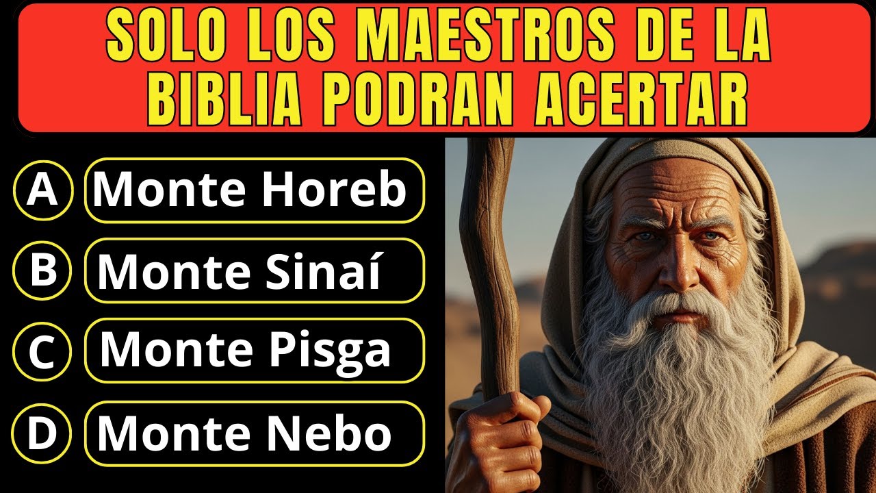 MUY POCOS LOGRAN ACERTAR TODO - 50 PREGUNTAS DE DEUTERONOMIO /Reto Biblico Divertido