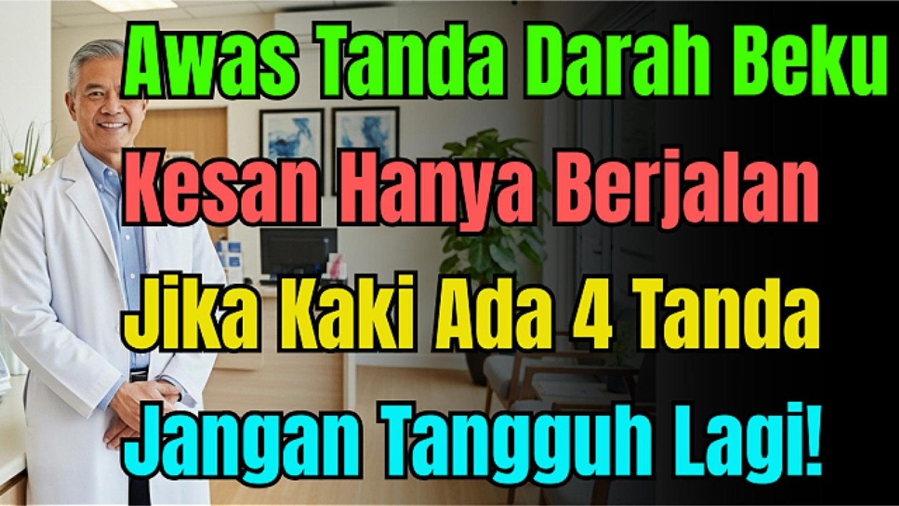 AMARAN DOKTOR! Jika Kaki Ada 4 Tanda Ini Masa Jalan, Salur Darah Mungkin Dah Tersumbat Teruk!