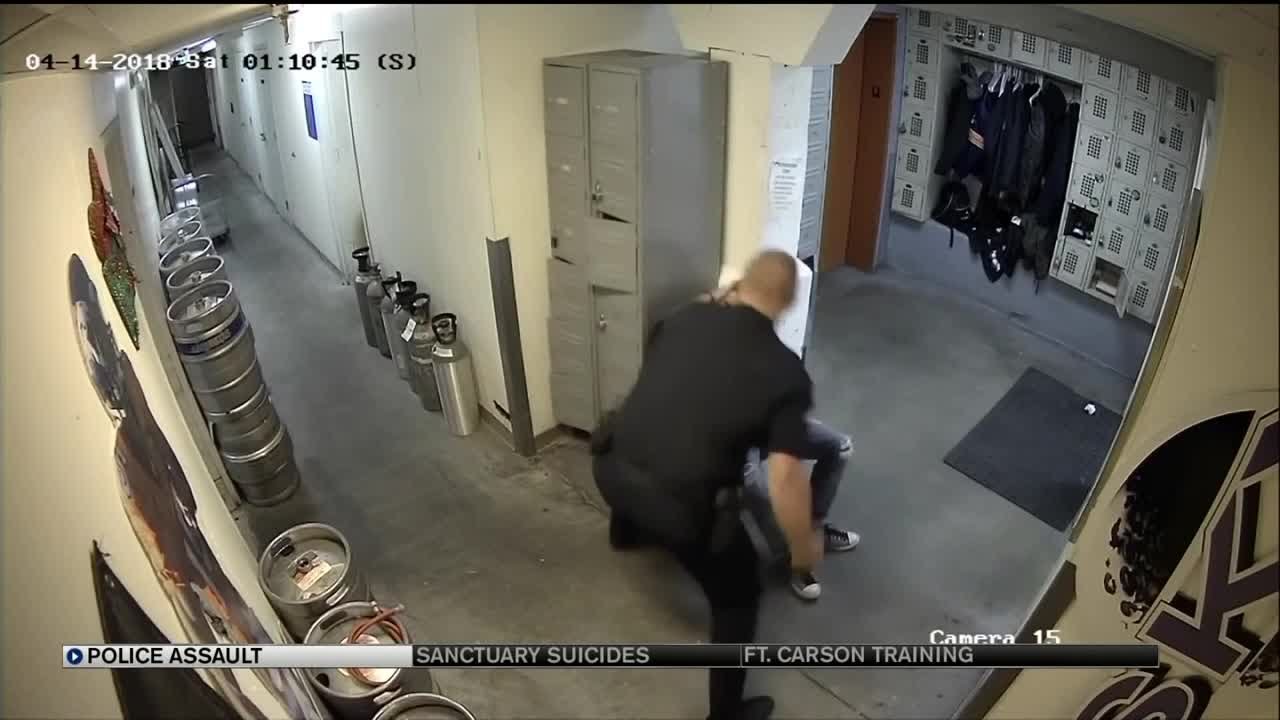 Video shows Denver officer knocking handcuffed man unconscious