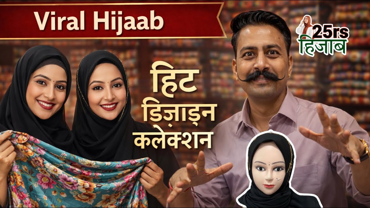 Viral हिट डिज़ाइन हिजाब मैन्युफैक्चरर ~ कलेक्शन ऐसा जो दिमाग़ हिलादे - Cheapest क्लॉथ्स 