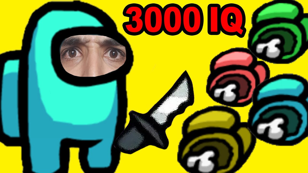ایمپوستر با آی کیو 3000 😎(گیم پلی بازی among us)
