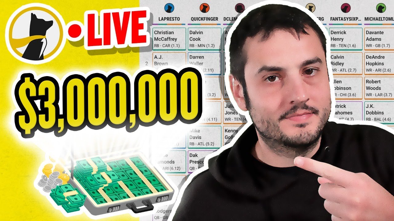 Best Ball Mania 4 Draft for $3,000,000
