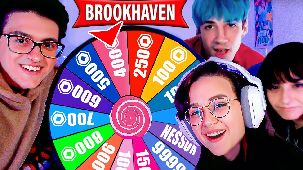 UNA RUOTA SCEGLIE QUANTI ROBUX SPENDIAMO SU ROBLOX BROOKHAVEN!