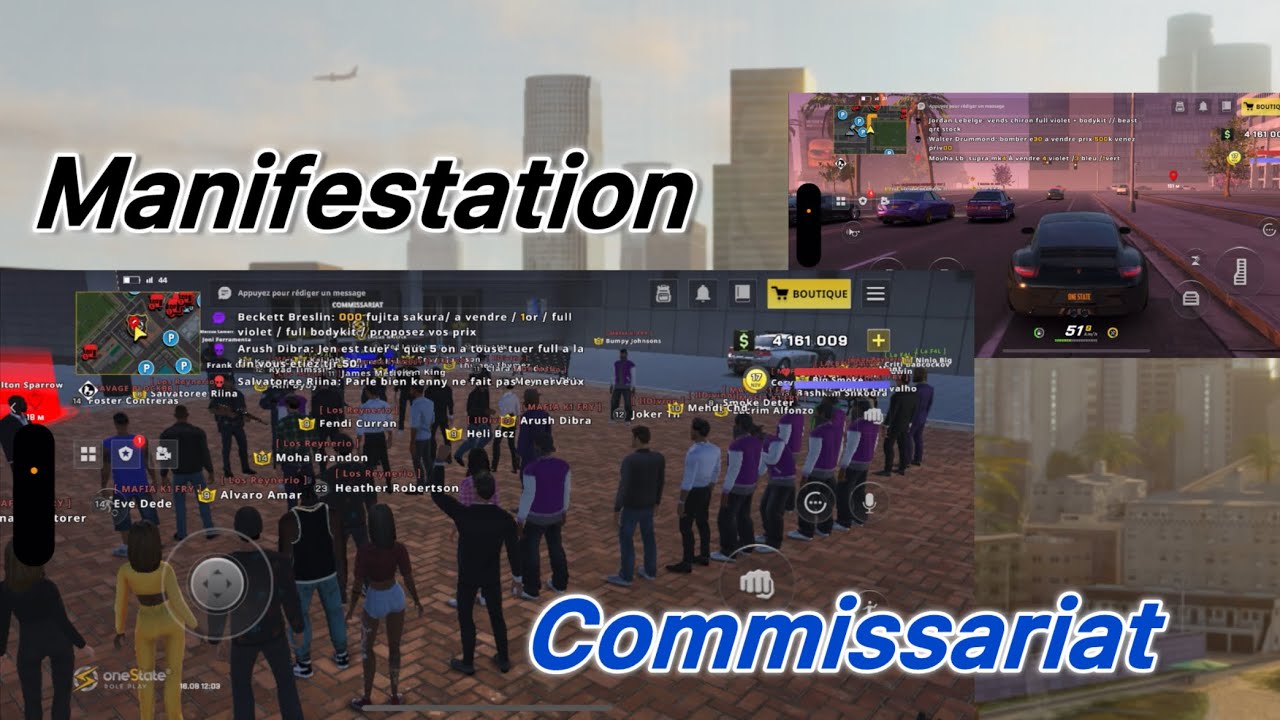 [ONE STATE RP] ON PART MANIFESTER AU COMICO AVEC LES GARS !🔥 partie1 #mysterybox onestate #roleplay