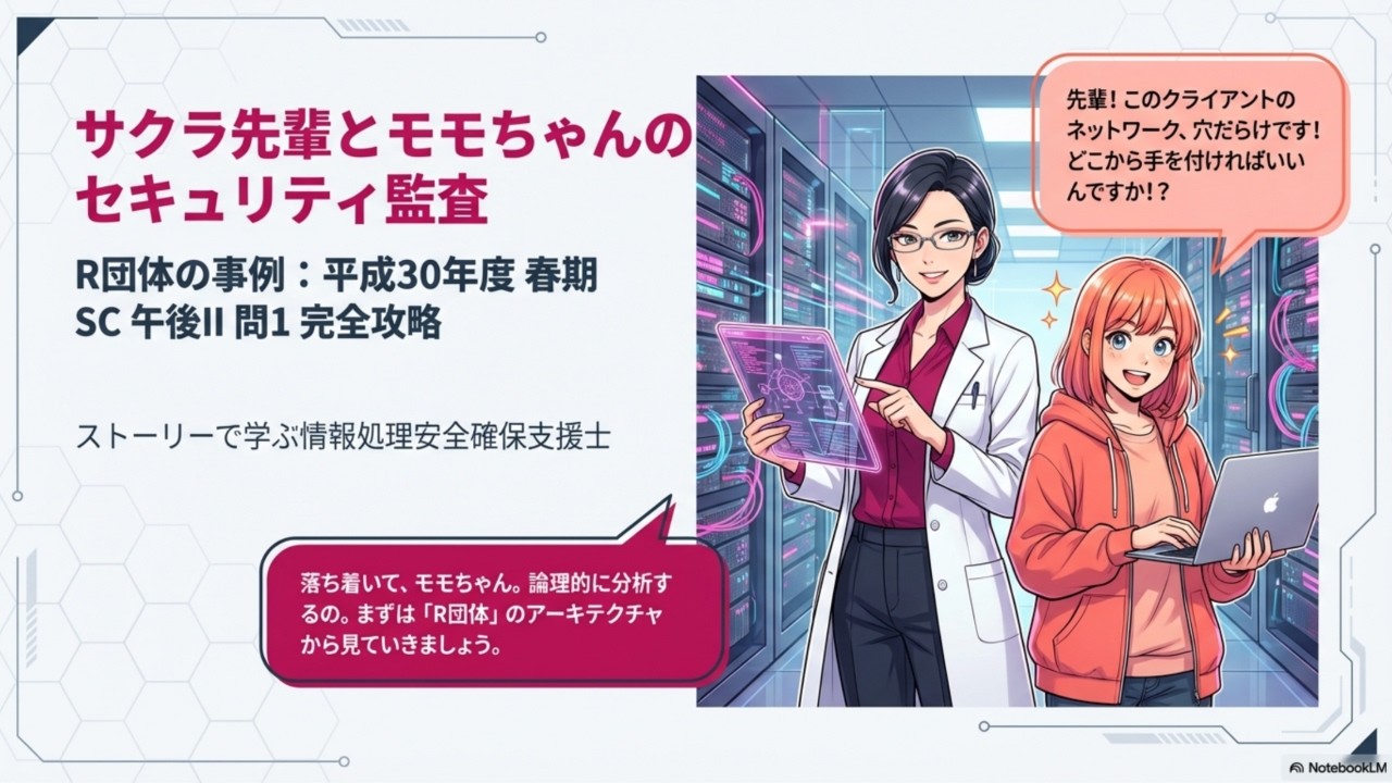 平成３０年度 春期 情報処理安全確保支援士試験 午後Ⅱ問１過去問題解説 ‐ サクラ先輩とモモちゃんのセキュリティ監査