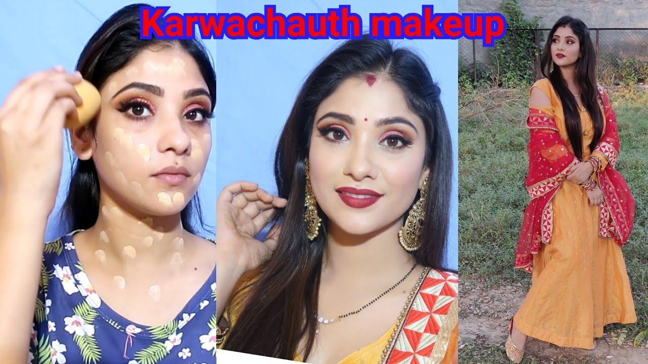 KARWACHAUTH MAKEUP || STEP BY STEP HOW TO DO || SHYSTYLES