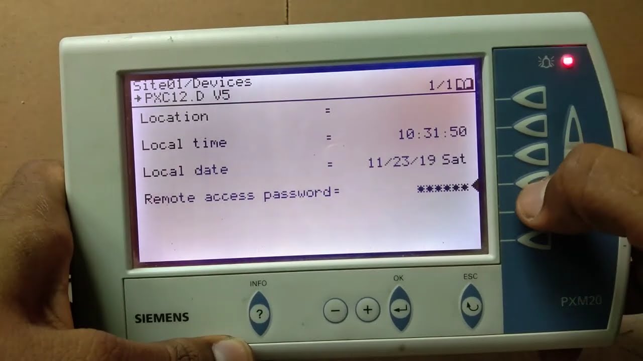 Siemens PXM20 Operator Unit 🖥️  | Full Operation & Live Demo for Building Automation 🌍