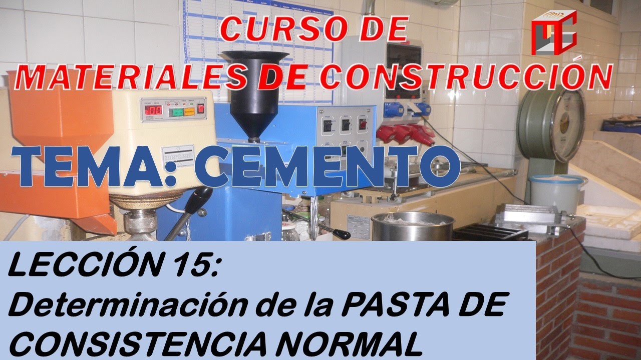 Determinación de la PASTA DE CONSISTENCIA NORMAL