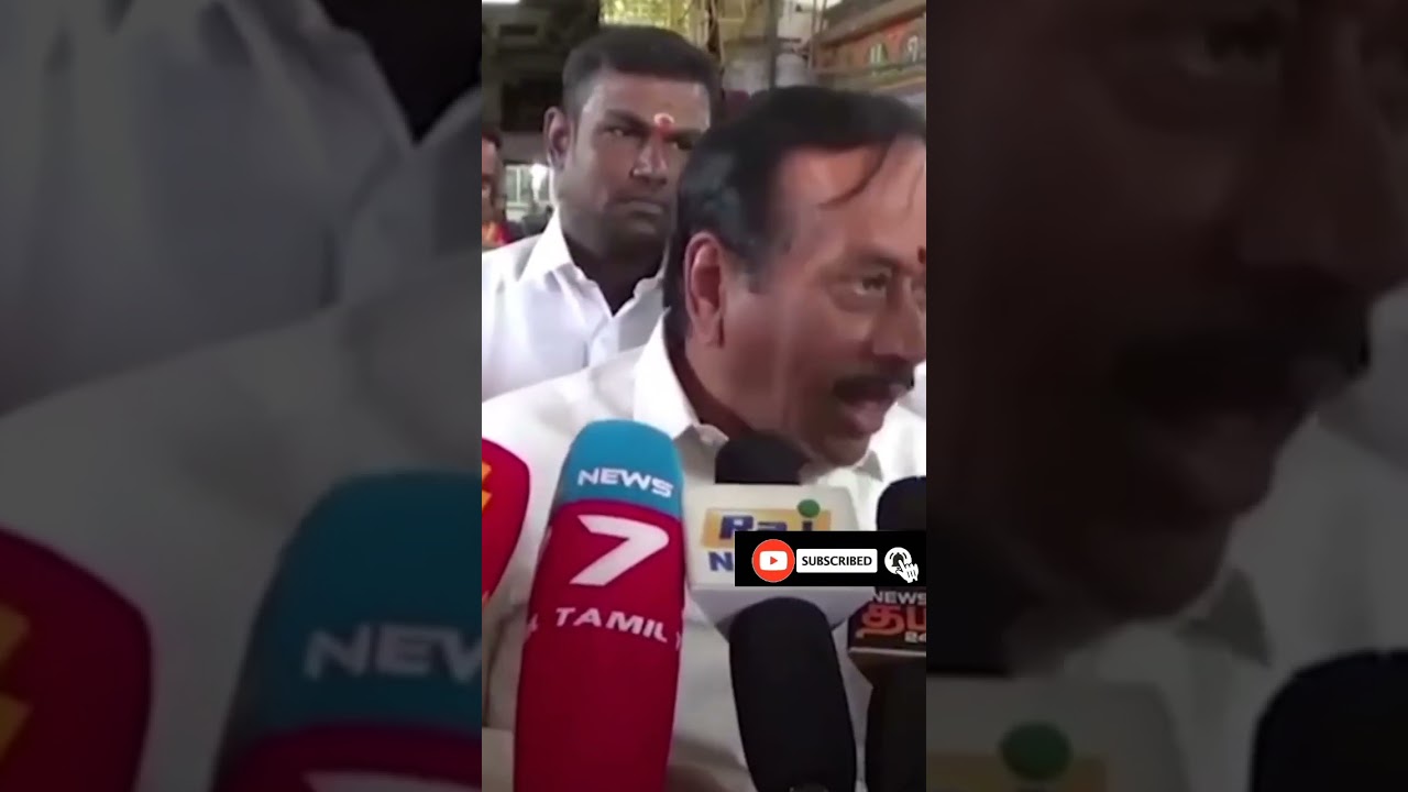 H RAJA ANGRY SPEECH WITH REPORTER..