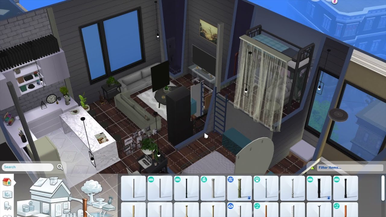 Sims 4 - TLC Apartment Renovation Speed Build ☆