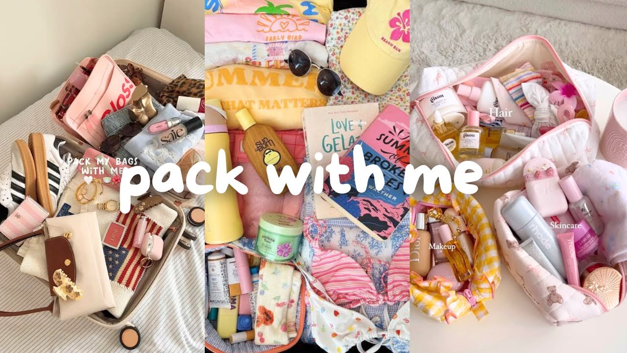 pack with me for vacation 🛍️ | satisfying & aesthetic tiktok compilation