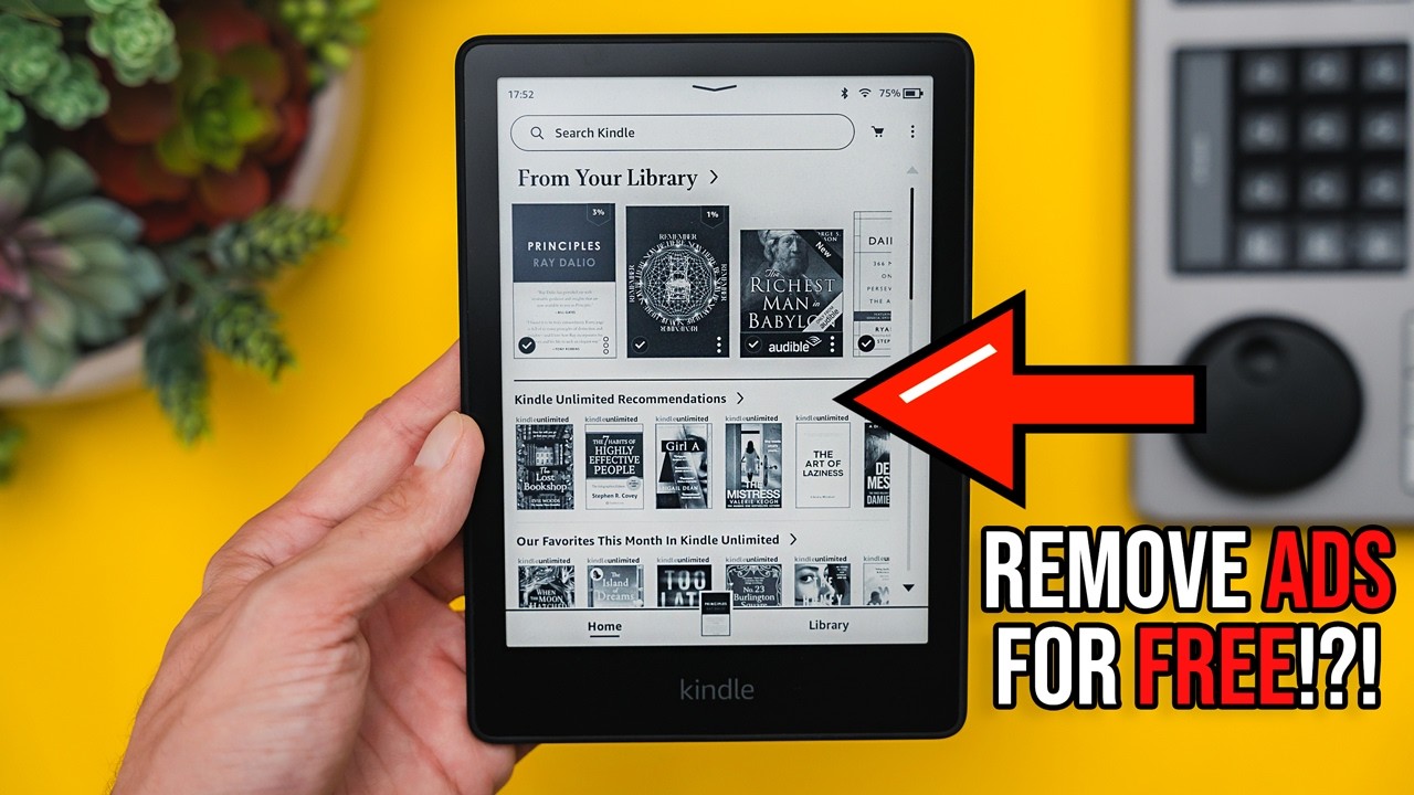 Kindle с рекламой и без рекламы || Как удалить рекламу БЕСПЛАТНО!