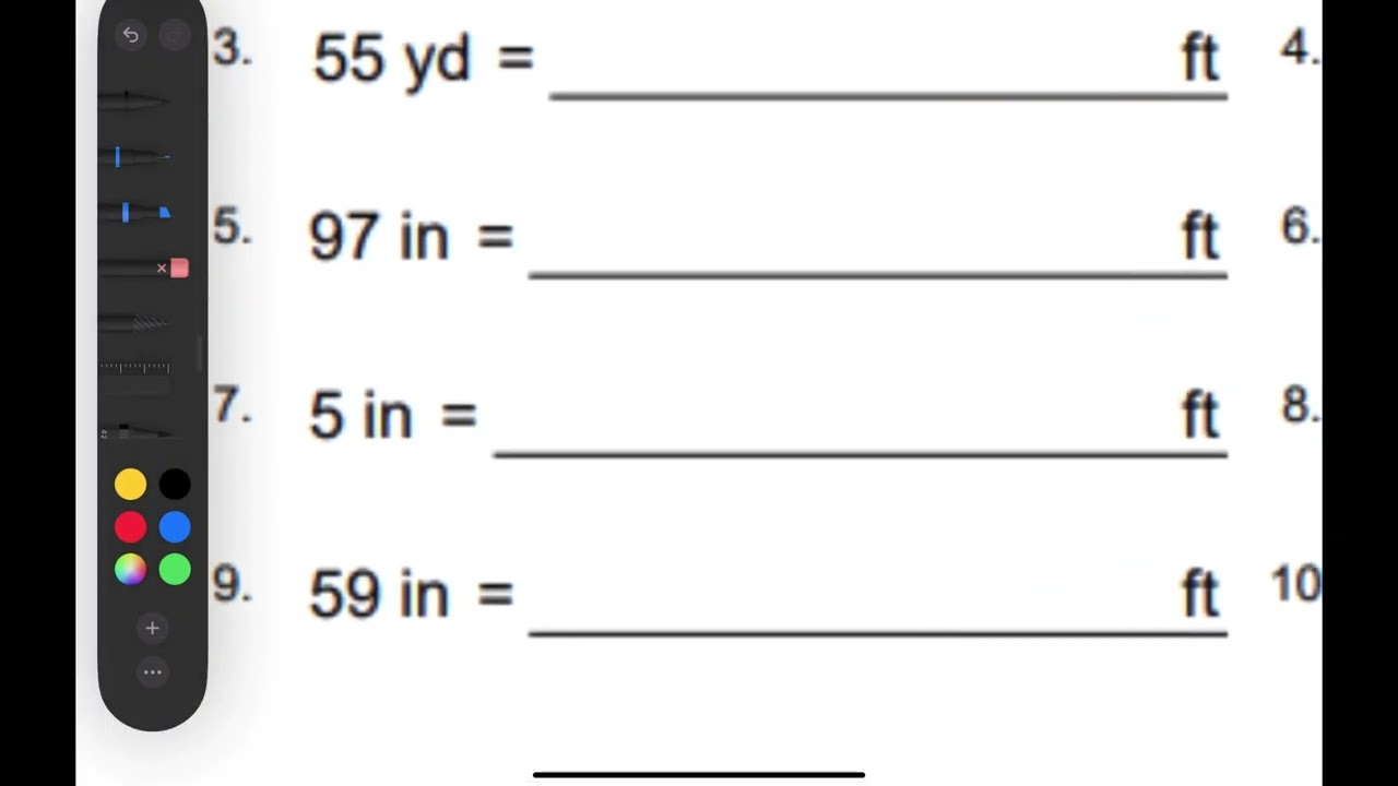 I can convert standard measurements 