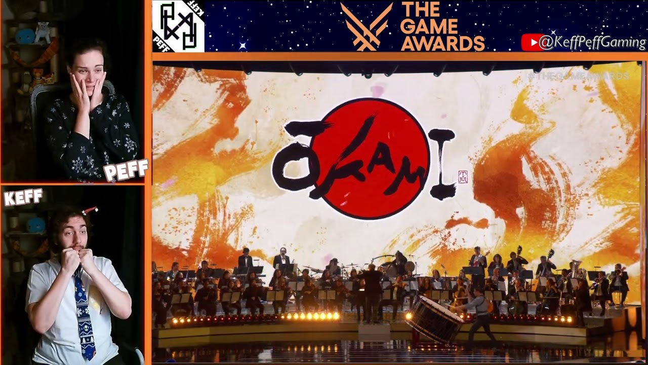 「PeffKeff react」&raquo;Ōkami Sequel&laquo; announcement | The Game Awards 2024 (2 reactions / comparison)