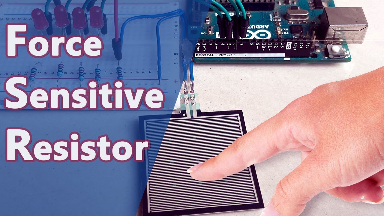 How to use a Force Sensitive Resistor (FSR) with Arduino.