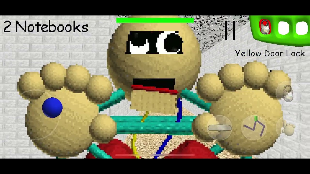 Baldi gets stuck on Gotta Sweep, until I make a risky move