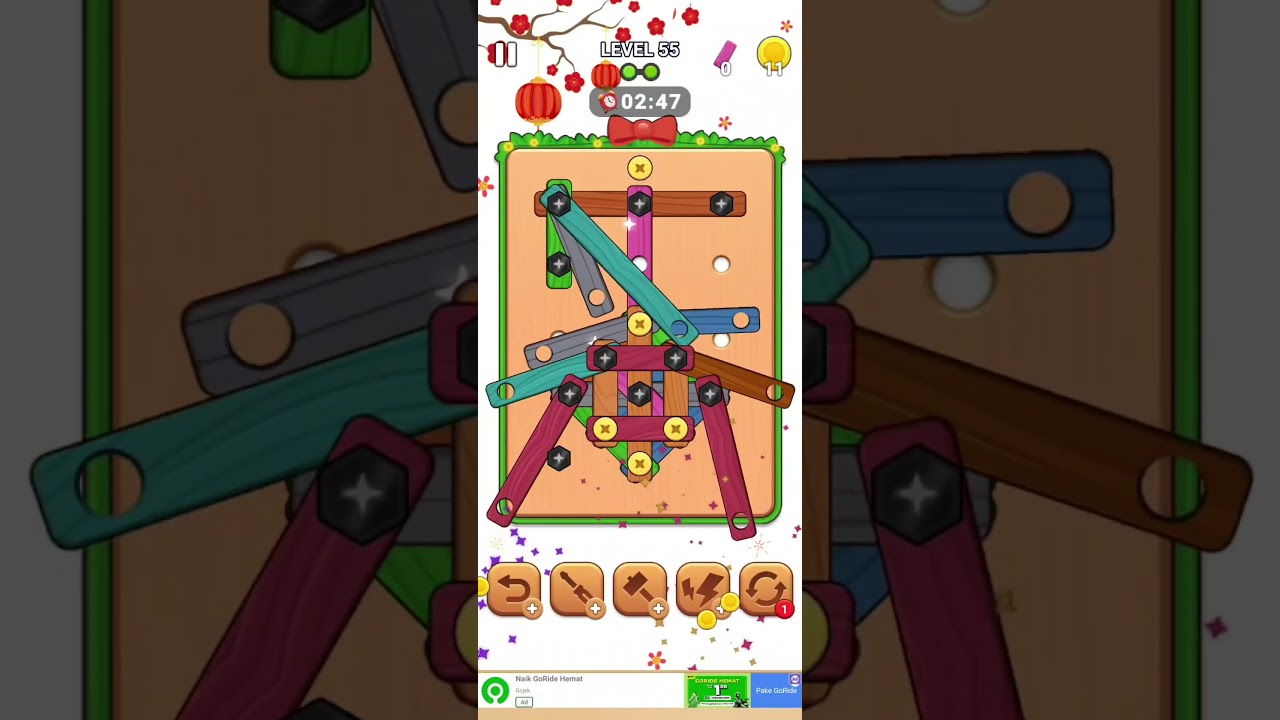 WOOD SCREW PUZZLE LEVEL 55