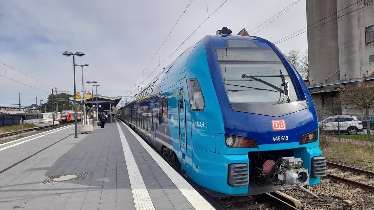Mitfahrt im RE8 von Hamburg Hbf bis Bad Oldesloe in der BR 445 619
