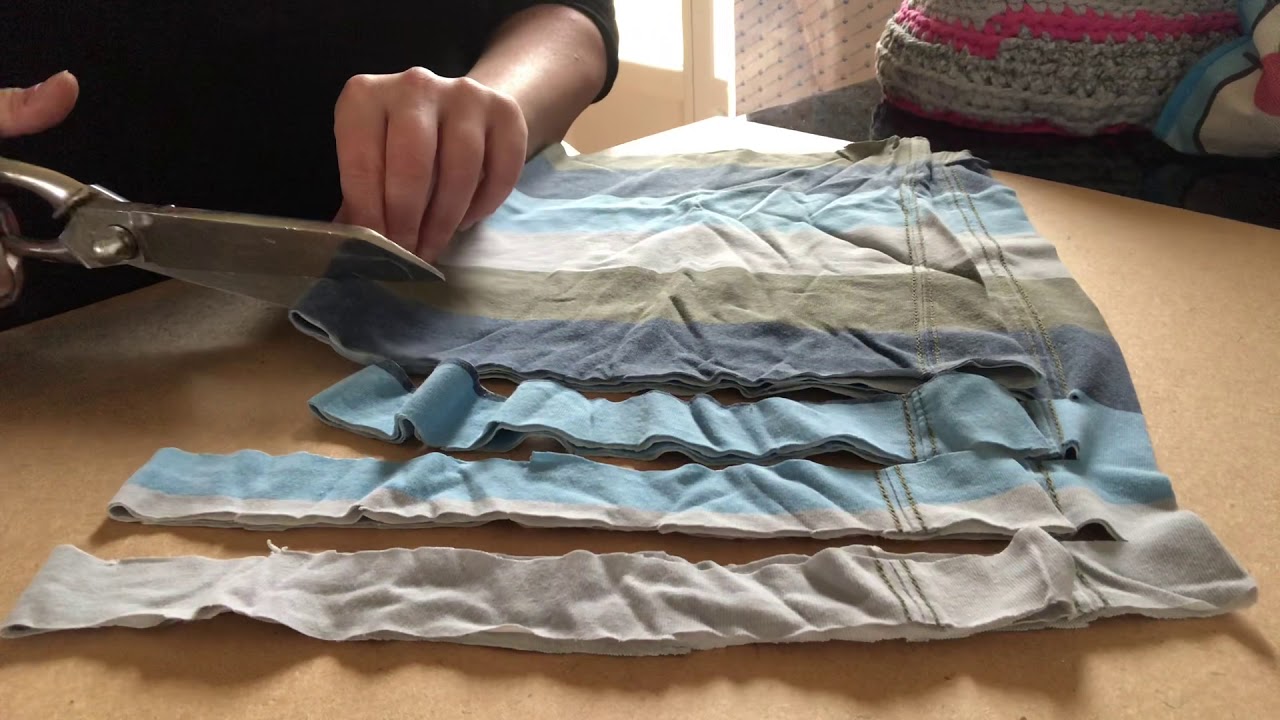 Recup tee shirt pour en faire des trapilho