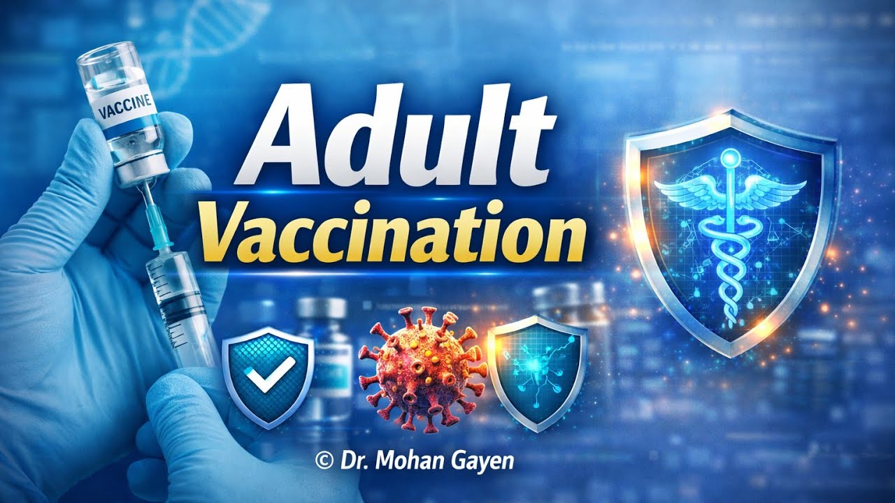 Adult vaccination | Immunization schedule for adults | Adult Vaccines | &copy; Dr. Mohan Gayen 