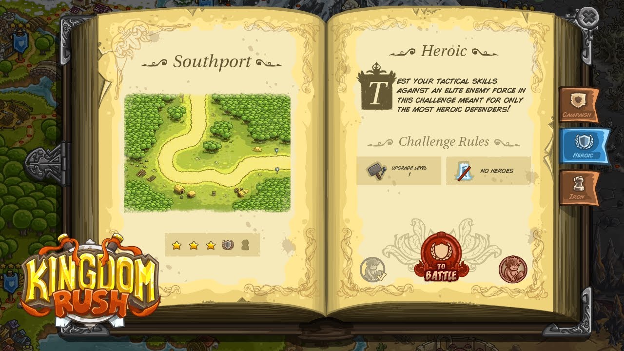 Kingdom Rush - Stage 1. Southport (Heroic)