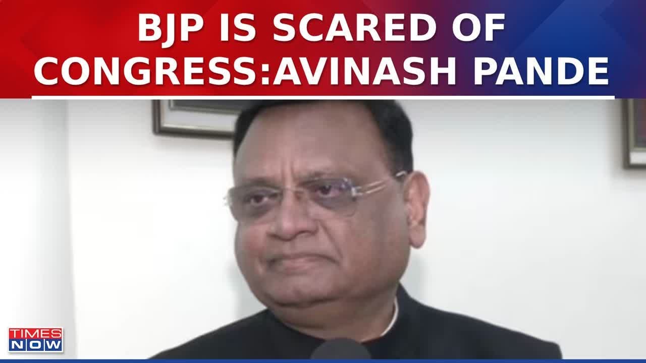 Congress Incharge Avinash Pande Slams BJP, Says 'BJP Is Scared Of Congress' | LS Polls 2024