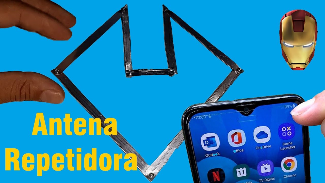 Antena Repetidora de Sinal GSM, 3G e 4G de Telefone Celular