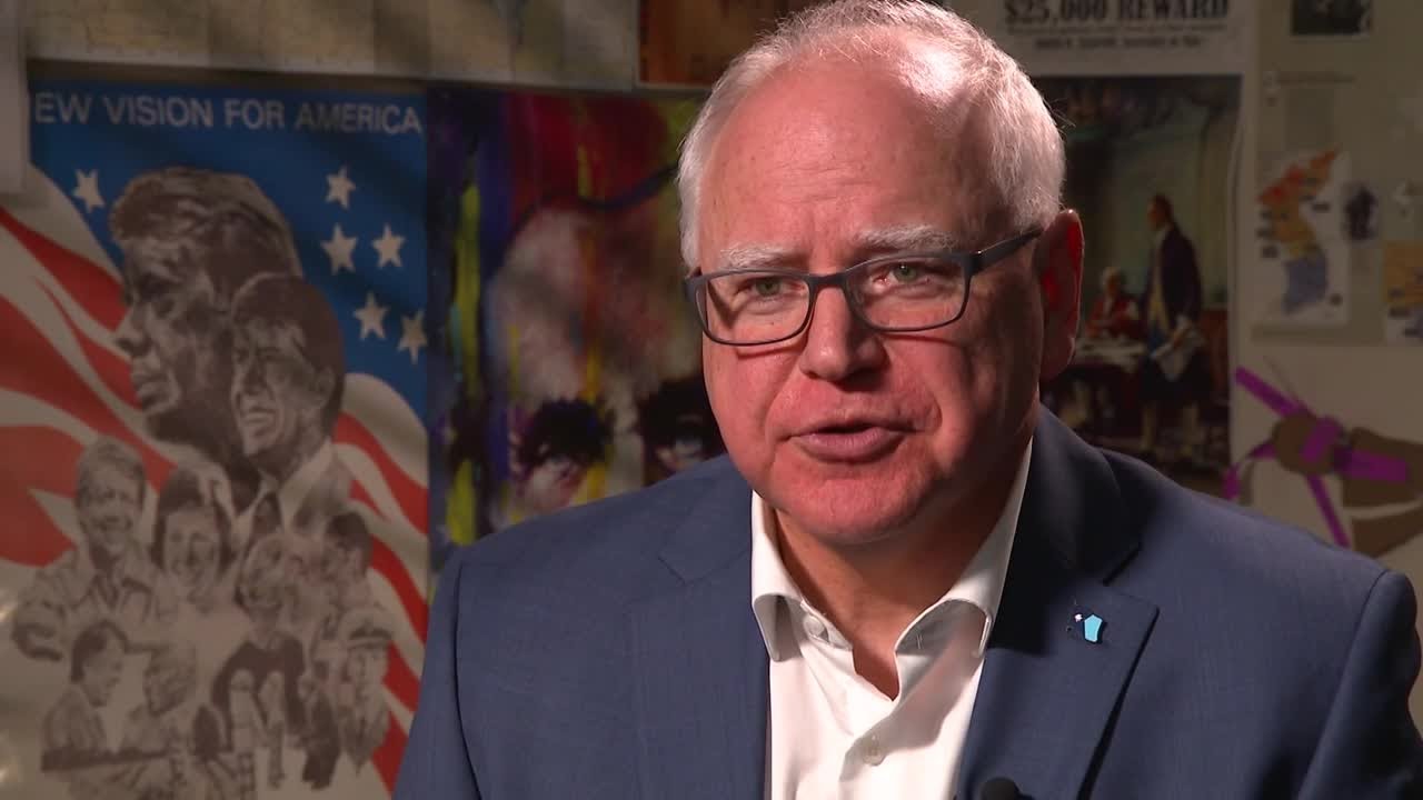 KCCI exclusive: Full interview with Minnesota Gov. Tim Walz, in Iowa on town hall tour