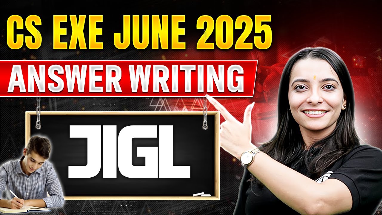 JIGL | Answer Writing ✍️ | CS Exe June 2025 🔥