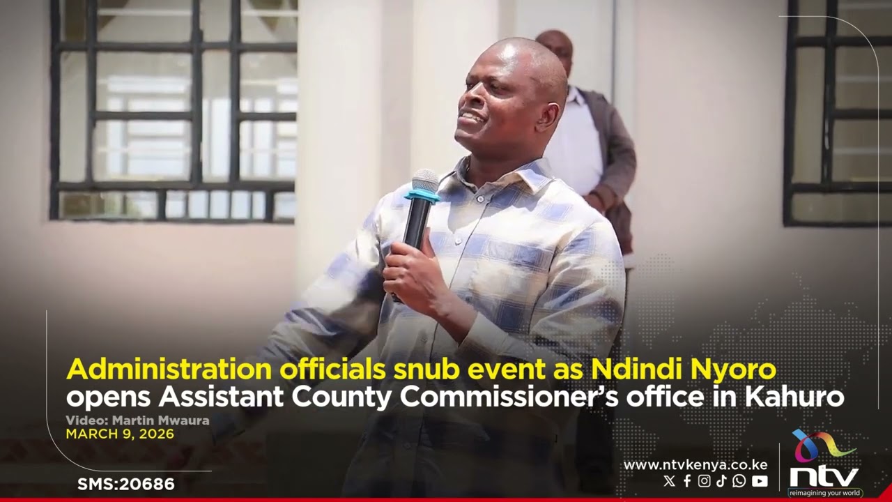 Administration officials snub event as Ndindi Nyoro opens Assistant County Commissioner’s office