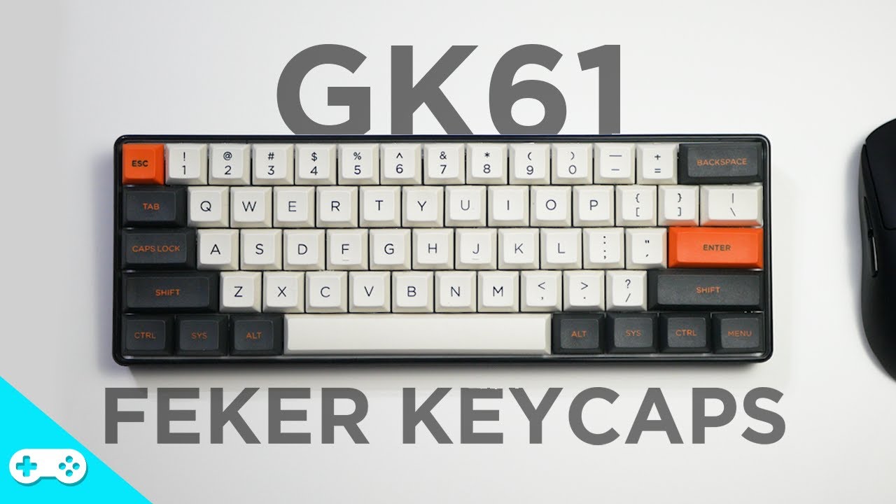 Budget Thick PBT DSA Keycaps on GK61 - (from Banggood.com)