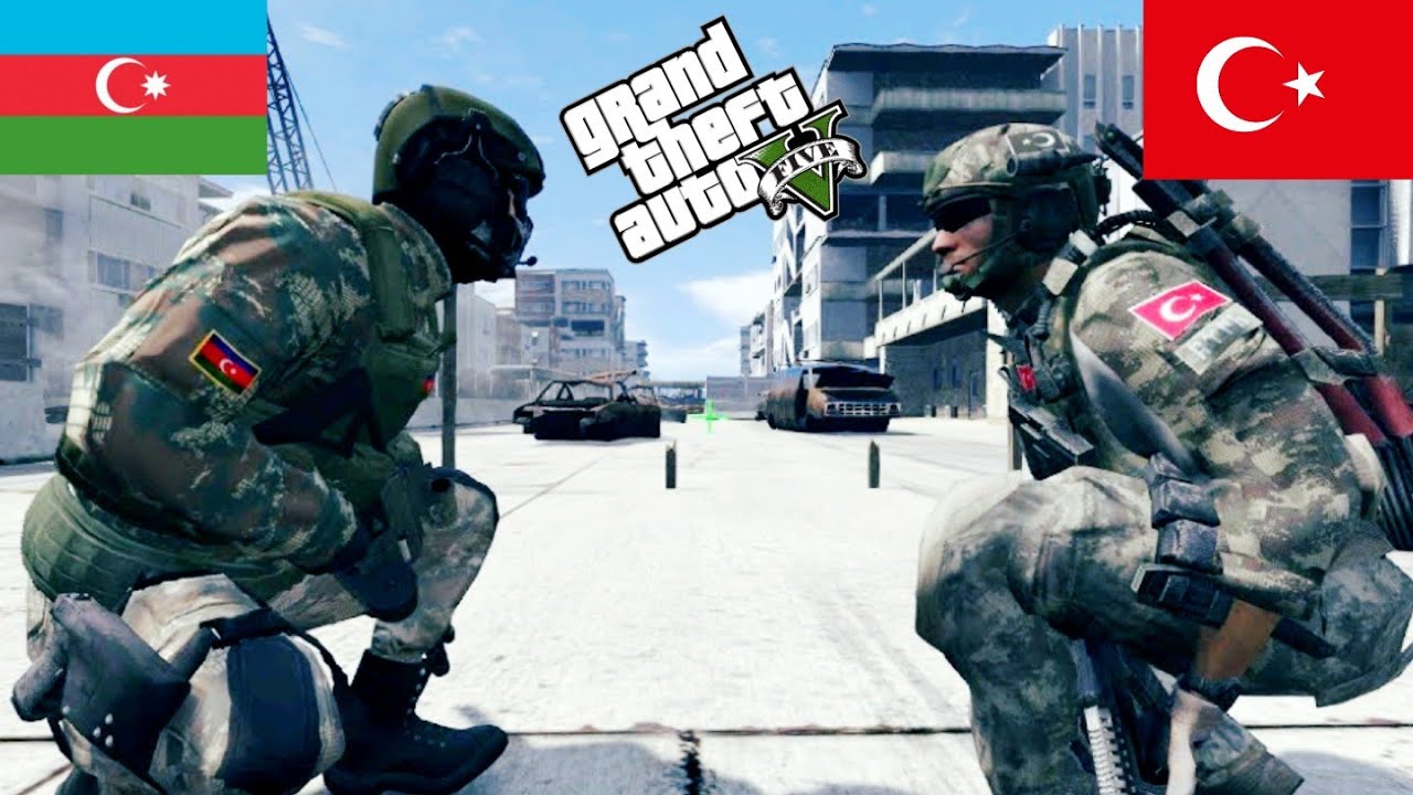GTA 5 TÜRK VE AZERBAYCAN ASKERi ORTAK OPERASYON