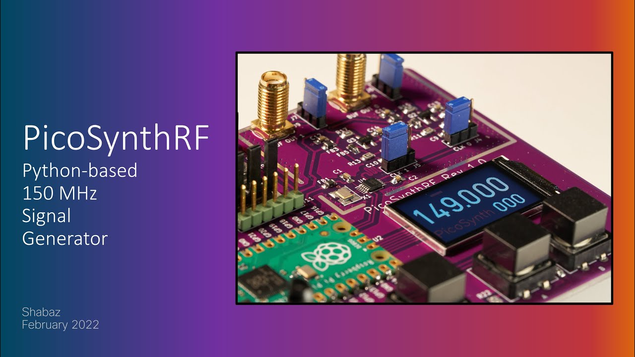 PicoSynthRF - Low Cost DIY 150 MHz RF Signal Generator