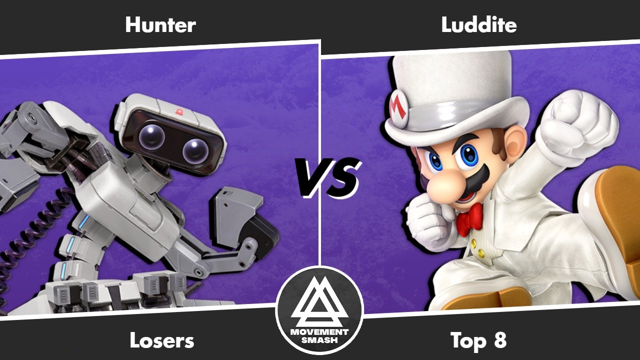 Movement Smash # 255: Hunter (R.O.B.) vs Luddite (Zero Suit, Mario)