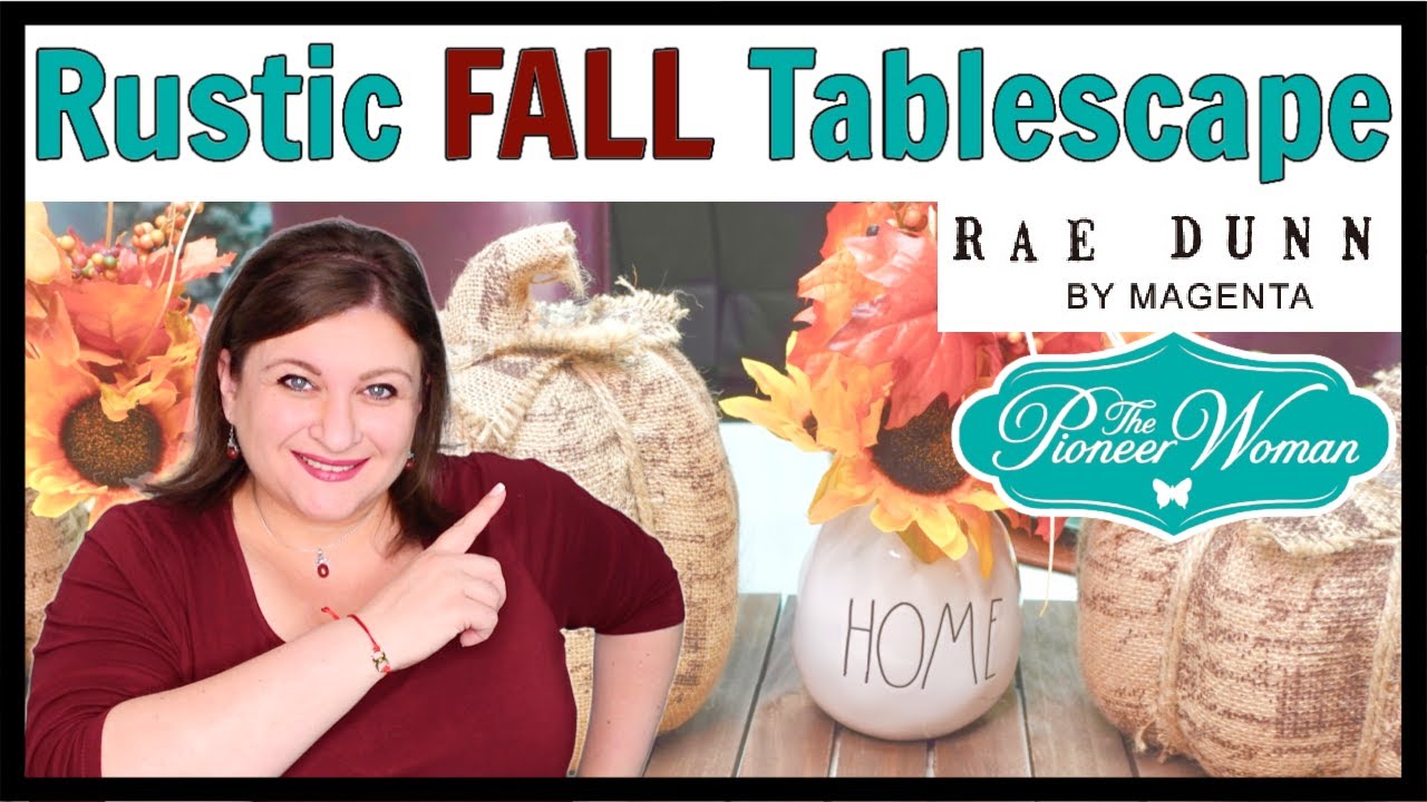 Rustic FALL TABLE SETTING | Dining Room Tablescape | Nadia Beez