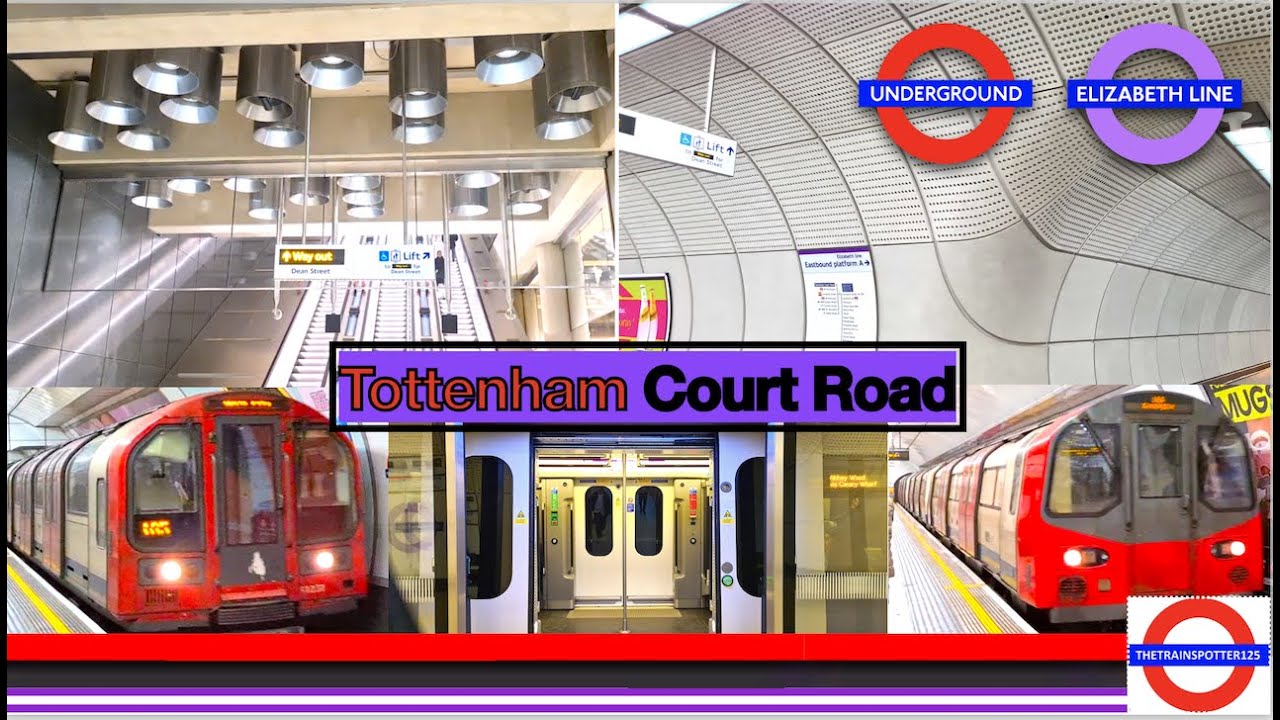 Trains at Tottenham Court Road [TCR] - London Underground & Crossrail (26/05/2022)