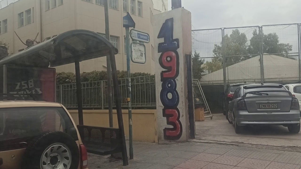 ATENY GRECJA Autobusem 106 z Paleo Faliro do Kalithea 15 LUTY 2020