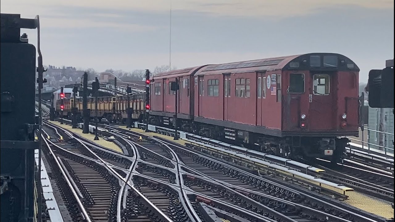 IRT White Plains Rd Line: (2) (5) and Garbage Train Yard Move @ Nereid Ave (R33WF, R127, R134, R142)