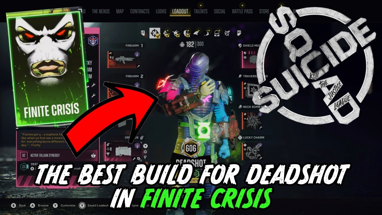 Лучший билд для Дэдшота в Finite Crisis - Suicide Squad: Kill the Justice League