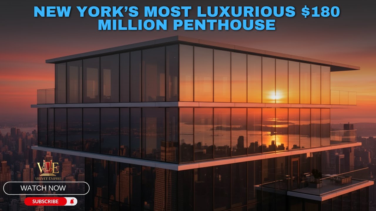 $180 Million Ultra-Modern Glass Penthouse | The Skyline Glass Crown | VELVET EMPIRE 💸💸💸