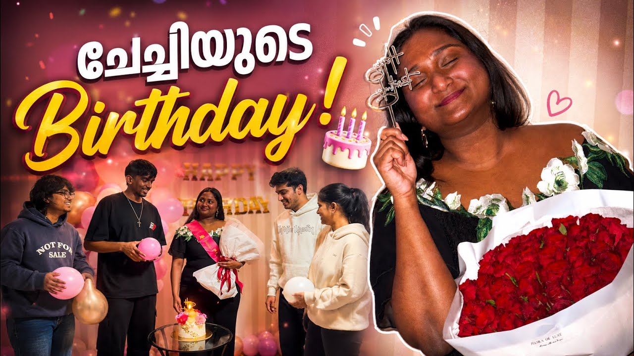 BIRTHDAY VLOG 🎂 | hosting a party, gift unboxings, grad photos, fun w/ friends | Malayalam 