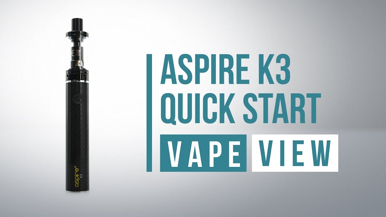 Aspire K3 Quick Start Vape Kit Review (Unboxing)