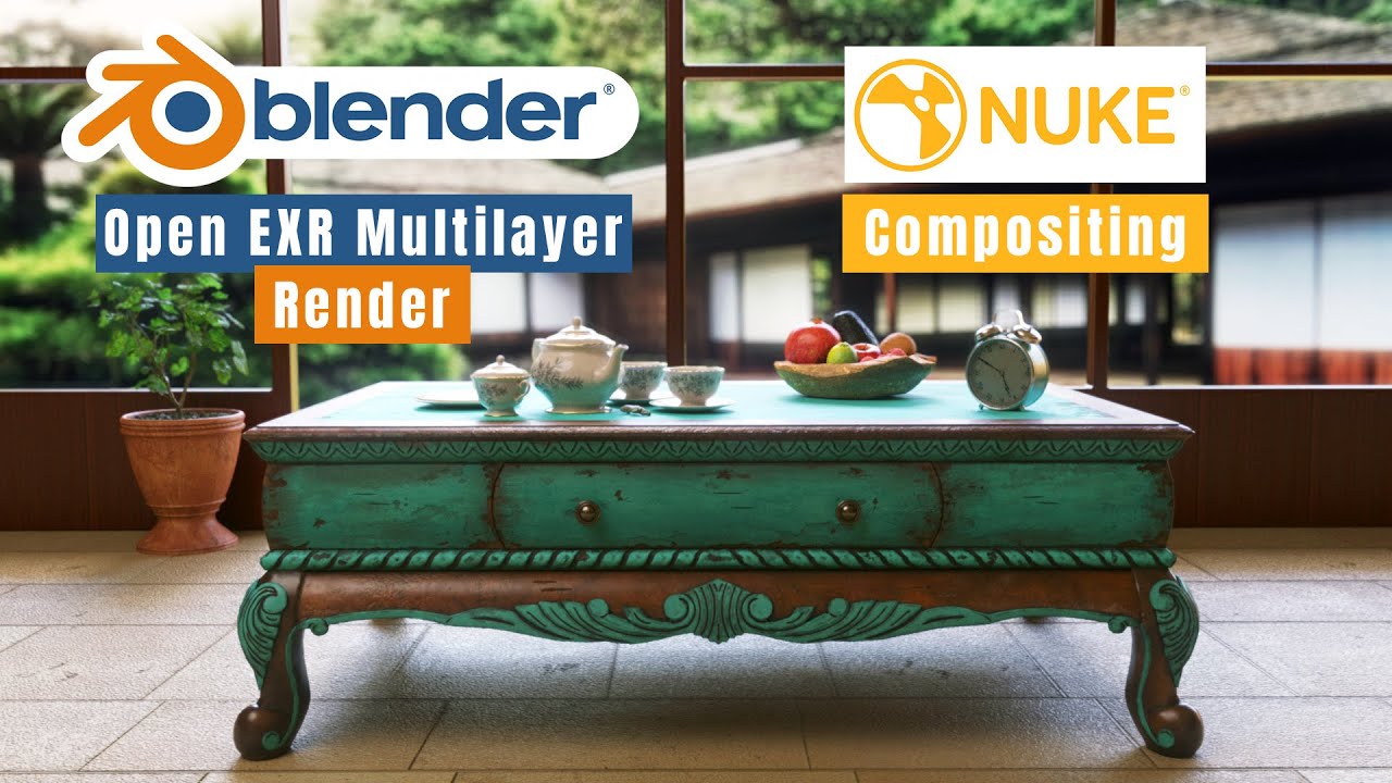Blender to Nuke Workflow | Open EXR Multilayer Render and Compositing | Malayalam Blender Tutorial