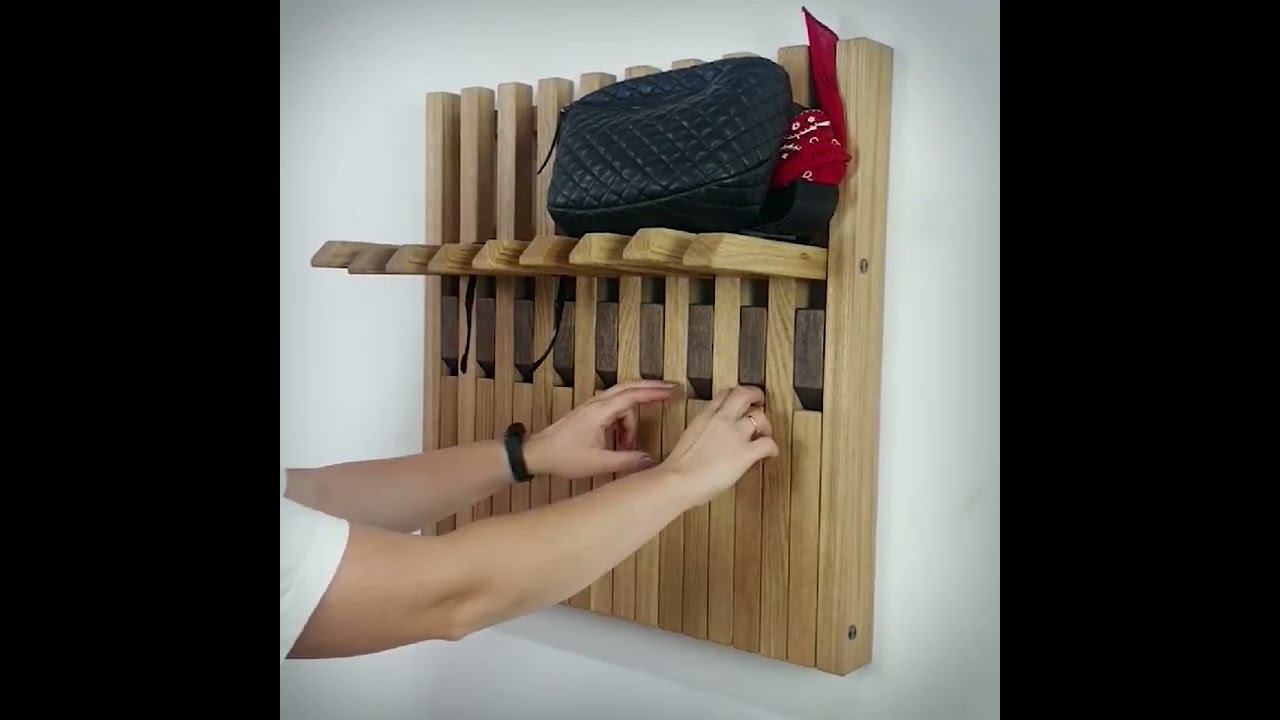 Wall-Mounted Organizer. Oak with shelves!!