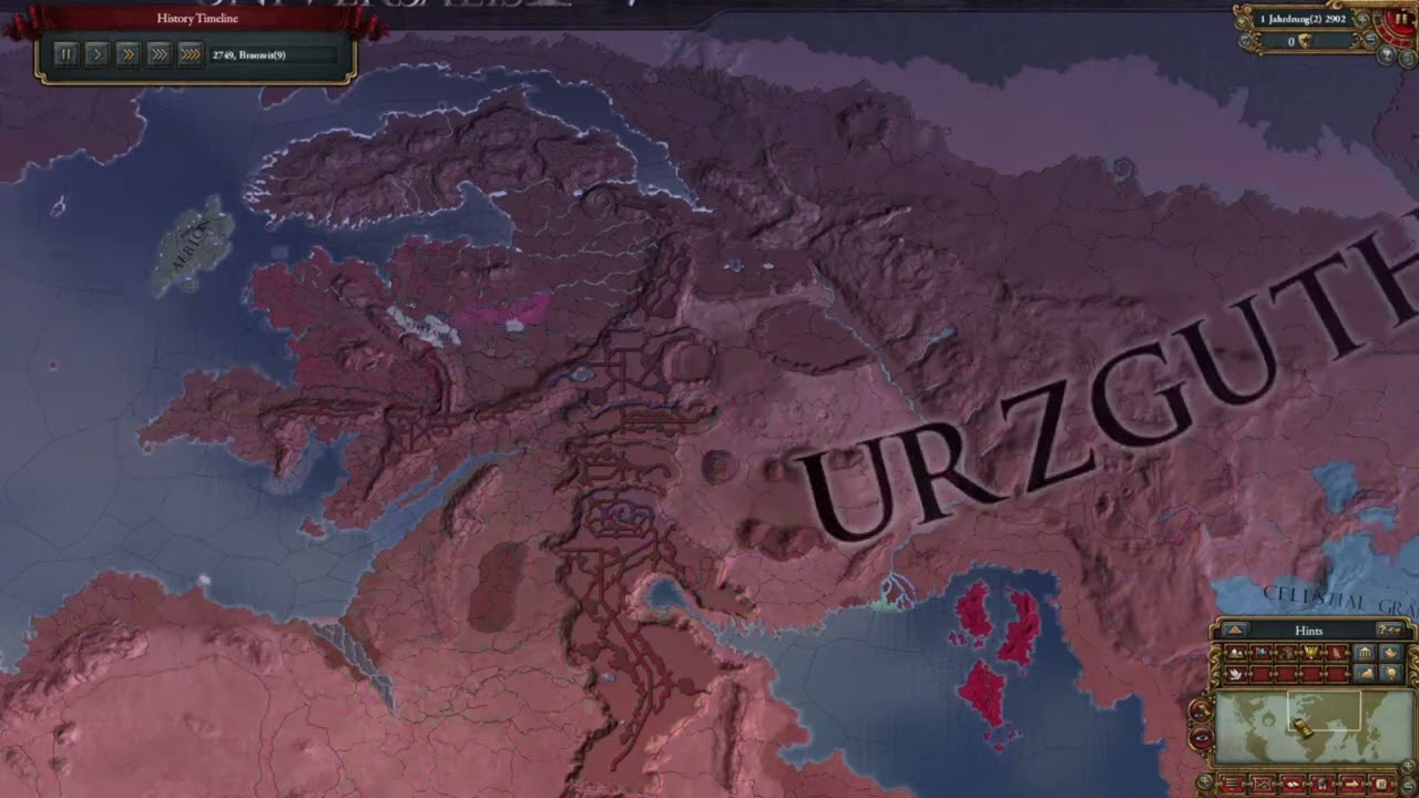 Age of WAAAGH &ndash; Chaos Orcs World Conquest Timelapse (EU4 Warhammer)