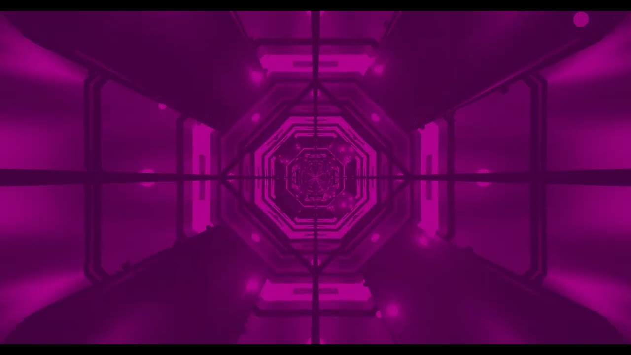 10 hours Purple Neon Tunnel screensaver 4k uhd 60fps Vj loop screensaver pc