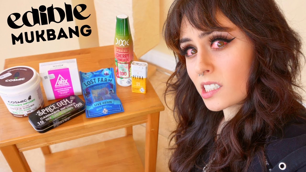 TRYING EDIBLE TREATS! *mukbang + aftermath*
