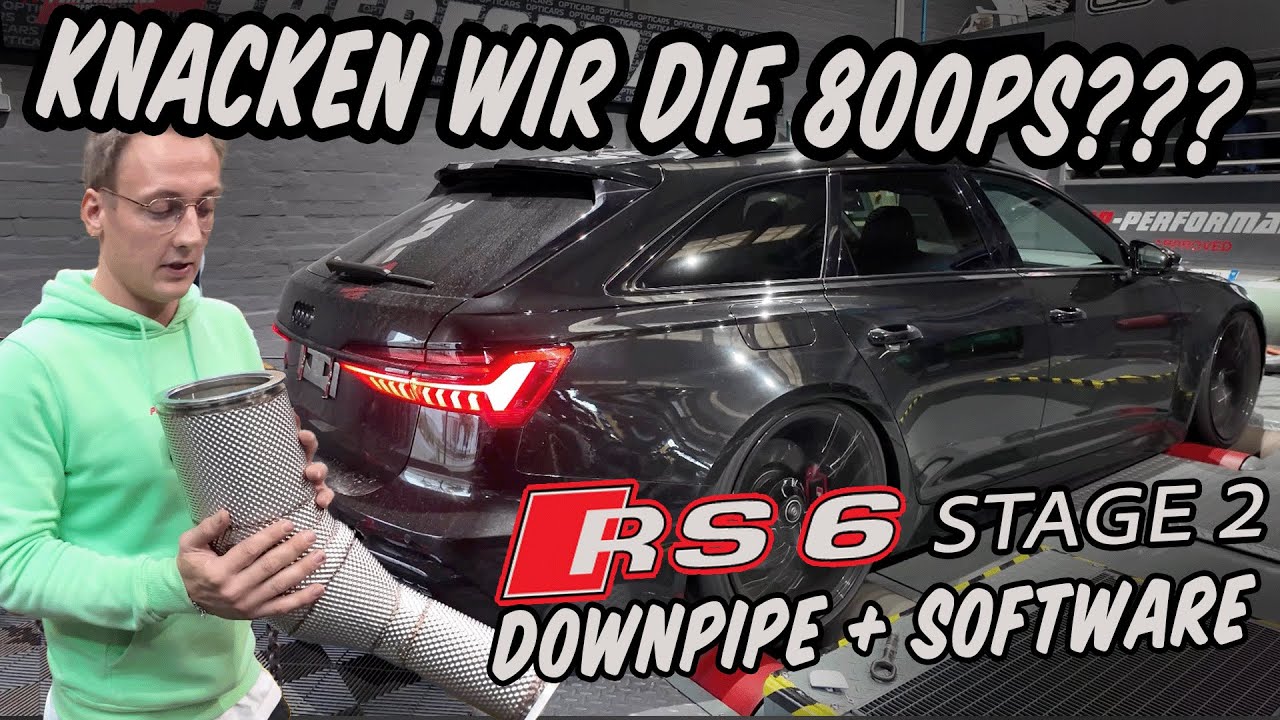 OPTICARS | KNACKEN WIR DIE 800PS? |AUDI RS6 4K DOWNPIPE+APR INTAKE + PP PERFORMANCE STAGE 2 SOFTWARE