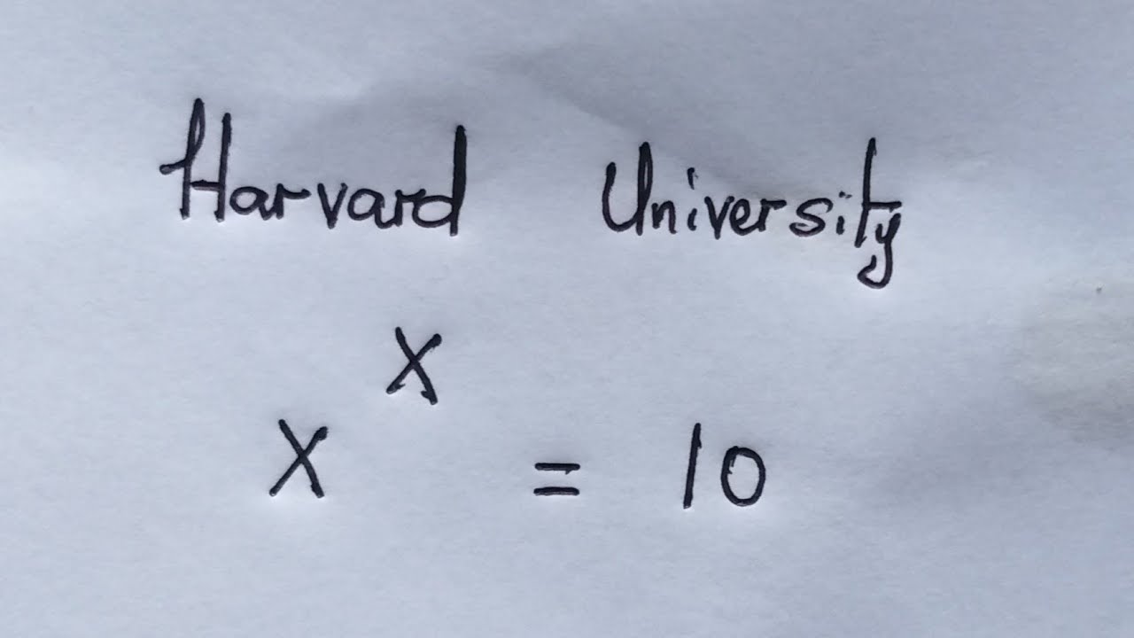Harvard University Entrance Exam | Can you solve ?